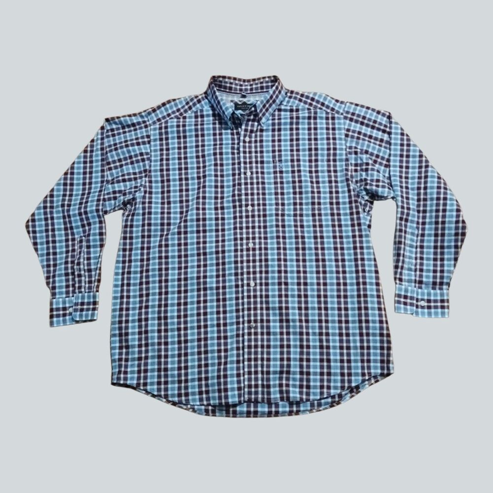 Ariat Pro Series Shirt Mens XL Plaid Long Sleeve Button Down Western NWOT